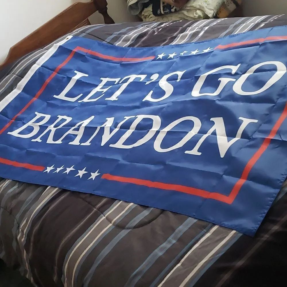 NWT "Let's Go Brandon" Patriotic Flag 60" x 36"
